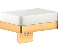 hansgrohe AXOR Accessoires universels Distributeur de savon liquide avec plateau, 42819950, 42819950, Colorazione: Ottone spazzolato