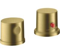 hansgrohe AXOR AXOR Uno 2 trous pour jante de baignoire, thermostat, 2 consommateurs, 38480950, 38480950, Colorazione: Ottone spazzolato
