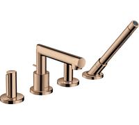 hansgrohe AXOR AXOR Uno 4 trous pour jante de baignoire, Zerogriff, saillie 152mm, 45444300, 45444300, Colorazione: Oro rosso lucido