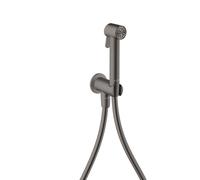 hansgrohe AXOR Bidette Showers Bidette Douchette à main 1jet EcoSmart, ronde, pour eau froide, avec support de douche et flexibles de douche de 1,25m, 29240340, 29240340, Colorazione: Cromo nero spazz
