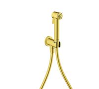 hansgrohe AXOR Bidette Showers Bidette Douchette à main 1jet EcoSmart, ronde, pour eau froide, avec support de douche et flexibles de douche de 1,25m, 29240990, 29240990, Colorazione: Ottica in oro lu