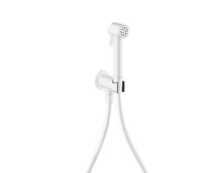 hansgrohe AXOR Bidette Showers Bidette Douchette à main 1jet EcoSmart, ronde, pour eau froide, avec support de douche et flexibles de douche de 1,25m, 29240700, 29240700, Colorazione: Bianco opaco