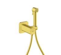 hansgrohe AXOR Bidette Showers Bidette Douchette à main 1jet EcoSmart, softsquare, pour eau mitigée, avec support de douche et flexibles de douche de 1,25m, 29243990, 29243990, Colorazione: Ottica in 