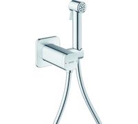 hansgrohe AXOR Bidette Showers Bidette Douchette à main 1jet EcoSmart, softsquare, pour eau mitigée, avec support de douche et flexibles de douche de 1,25m, 29243000, 29243000, Colorazione: cromo