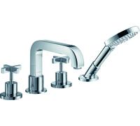 hansgrohe AXOR Citterio 4 trous pour baignoire avec poignées transversales, 39445000, 39445000, Colorazione: cromo
