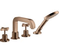 hansgrohe AXOR Citterio 4 trous pour baignoire avec poignées transversales, 39445300, 39445300, Colorazione: Oro rosso lucido