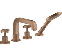 hansgrohe AXOR Citterio 4 trous pour baignoire avec poignées transversales, 39445310, 39445310, Colorazione: Oro rosso spazzolato