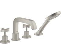 hansgrohe AXOR Citterio 4 trous pour bordure de carrelage avec poignées transversales, 39453800, 39453800, Colorazione: Ottica in acciaio inossidabile