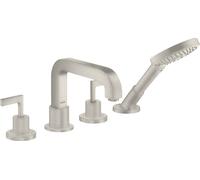 hansgrohe AXOR Citterio Armature d'arête de carrelage à 4 trous avec béqu'illes, 39454800, 39454800, Colorazione: Ottica in acciaio inossidabile