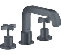 hansgrohe AXOR Citterio AXOR 3 trous pour bord de baignoire, poignées transversales, 39436340, 39436340, Colorazione: Cromo nero spazzolato