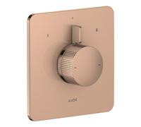 hansgrohe AXOR Citterio C Mitigeur encastré pour 2 consommateurs, coupe cubique, 49451300, 49451300, Colorazione: Oro rosso lucido