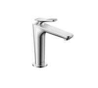 hansgrohe AXOR Citterio C Mitigeur monocommandé pour lavabo 125, avec CoolStart et garniture d'écoulement, Cubic cut, 49041000, 49041000, Colorazione: cromo