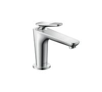 hansgrohe AXOR Citterio C Mitigeur monocommandé pour lavabo 90, avec CoolStart pour lave-mains et garniture de vidage, Cubic cut, 49021000, 49021000, Colorazione: cromo