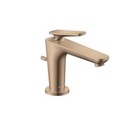 hansgrohe AXOR Citterio C Mitigeur monocommandé pour lavabo 90, avec CoolStart pour lave-mains et vidage à tirette, 49010300, 49010300, Colorazione: Oro rosso lucido