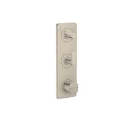 hansgrohe AXOR Citterio C Module thermostatique 380/120 encastré avec plaque pour 2 consommateurs, 49700820, 49700820, Colorazione: Nichel spazzolato