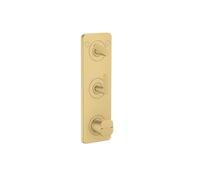 hansgrohe AXOR Citterio C Module thermostatique 380/120 encastré avec plaque pour 2 consommateurs, coupe cubique, 49701250, 49701250, Colorazione: Ottico oro spazzolato