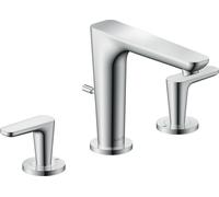 hansgrohe AXOR Citterio C robinetterie de lavabo 3 trous 125, avec vidage à tirette, 49060000, 49060000, Colorazione: cromo