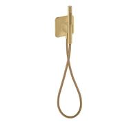 hansgrohe AXOR Citterio C Unité de porte 120/120 softsquare avec douchette à main 2jet et flexible de douche textile, 49626250, 49626250, Colorazione: Ottico oro spazzolato