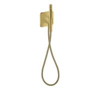 hansgrohe AXOR Citterio C Unité de porte 120/120 softsquare avec douchette à main 2jet et flexible de douche textile, 49626990, 49626990, Colorazione: Ottica in oro lucido