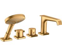 hansgrohe AXOR Citterio E 4 trous pour baignoire avec thermostat, 36411250, 36411250, Colorazione: Ottico oro spazzolato