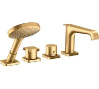 hansgrohe AXOR Citterio E 4 trous pour baignoire avec thermostat, 36411950, 36411950, Colorazione: Ottone spazzolato