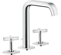 hansgrohe AXOR Citterio E Mélangeur lavabo 3 trous 170 avec vidage automatique et rosettes, 36108000, 36108000, Colorazione: cromo