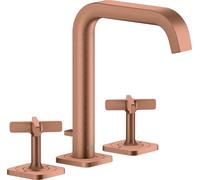 hansgrohe AXOR Citterio E Mélangeur lavabo 3 trous 170 avec vidage automatique et rosettes, 36108140, 36108140, Colorazione: Bronzo spazzolato
