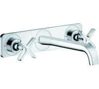 hansgrohe AXOR Citterio E Mélangeur lavabo encastré 3 trous avec plaque pour montage mural, 36115000, 36115000, Colorazione: cromo