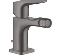 Miscelatore monocomando per bidet Hansgrohe Axor Citterio E con maniglia a leva e set di scarico, Colorazione: Cromo nero spazzolato
