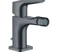 hansgrohe AXOR Citterio E Mitigeur monocommande de bidet avec béqu'ille et garniture de vidage, 36121340, 36121340, Colorazione: Cromo nero spazzolato