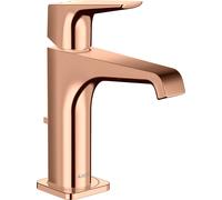 hansgrohe AXOR Citterio E Mitigeur monocommande de lavabo 125 avec béqu'ille et set de déchets, 36110300, 36110300, Colorazione: Oro rosso lucido