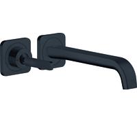 hansgrohe AXOR Citterio E Mitigeur monocommande de lavabo encastré avec rosaces pour montage mural, 36106670, 36106670, Colorazione: Nero opaco