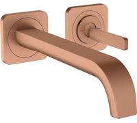 hansgrohe AXOR Citterio E Mitigeur monocommande de lavabo encastré avec rosaces pour montage mural, 36106310, 36106310, Colorazione: Oro rosso spazzolato