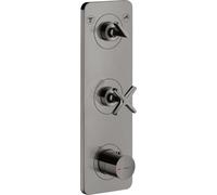 hansgrohe AXOR Citterio E module thermostat encastré 38 x 12 pour 2 consommateurs, 36703330, 36703330, Colorazione: Cromo nero lucido