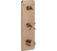 hansgrohe AXOR Citterio E modulo termostato da incasso 38 x 12 per 2 utenze,