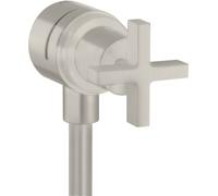hansgrohe AXOR Citterio hansgrohe Fixfit Robinet d'arrêt avec poignées transversales, 39883800, 39883800, Colorazione: Ottica in acciaio inossidabile