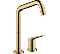 hansgrohe AXOR Citterio M DN 15 Mitigeur monocommande de cuisine 2 trous 240 avec bec pivotant, 34820990, 34820990, Colorazione: Ottica in oro lucido