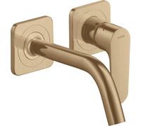 hansgrohe AXOR Citterio M Mitigeur monocommande de lavabo encastré avec rosaces et bec court Montage mural, 34113140, 34113140, Colorazione: Bronzo spazzolato