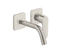 hansgrohe AXOR Citterio M Mitigeur monocommande de lavabo encastré avec rosaces et bec court Montage mural, 34113800, 34113800, Colorazione: Ottica in acciaio inossidabile