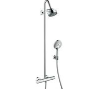 hansgrohe AXOR Citterio M Système de douche, thermostat, douche de tête 120 3jet, Polished Gold Optic, 34640990, 34640990