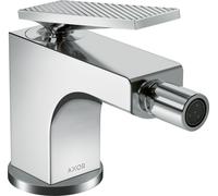 hansgrohe AXOR Citterio Mitigeur de bidet, finition losange, garniture de vidage à tirette, saillie 112mm, 39201000, 39201000, Colorazione: cromo