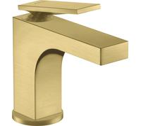 hansgrohe AXOR Citterio Mitigeur de lavabo, ComfortZone90, bonde à tirette, saillie 112mm, 39022950, 39022950, Colorazione: Ottone spazzolato