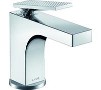 hansgrohe AXOR Miscelatore per lavabo Citterio, ComfortZone90, taglio a diamante, scarico a scomparsa, sporgenza 112 mm, 39001, Colorazione: cromo