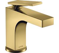 hansgrohe AXOR Citterio Mitigeur de lavabo, ComfortZone90, finition losange, bonde à tirette, saillie 112mm, 39001990, 39001990, Colorazione: Ottica in oro lucido