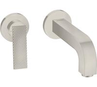 hansgrohe AXOR Citterio Mitigeur de lavabo, finition losange, encastré, saillie 220mm, garniture découlement non verrouillable, 39181800, 39181800, Colorazione: Ottica in acciaio inossidabile