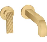 hansgrohe AXOR Citterio Mitigeur de lavabo, finition losange, encastré, saillie 220mm, garniture découlement non verrouillable, 39181250, 39181250, Colorazione: Ottico oro spazzolato