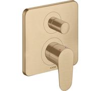 hansgrohe AXOR Citterio Mitigeur monocommande de baignoire encastré avec combinaison de fusibles, 34427140, 34427140, Colorazione: Bronzo spazzolato