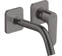hansgrohe AXOR Citterio Mitigeur monocommande de lavabo encastré avec rosaces et bec court Montage mural, 34113340, 34113340, Colorazione: Cromo nero spazzolato