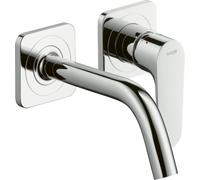 hansgrohe AXOR Citterio Mitigeur monocommande de lavabo encastré avec rosaces et bec court Montage mural, 34113000, 34113000, Colorazione: cromo