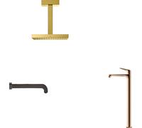 hansgrohe AXOR Citterio Mitigeur monocommande de lavabo pour lavabo sans garniture de vidage, 34127300, 34127300, Colorazione: Oro rosso lucido